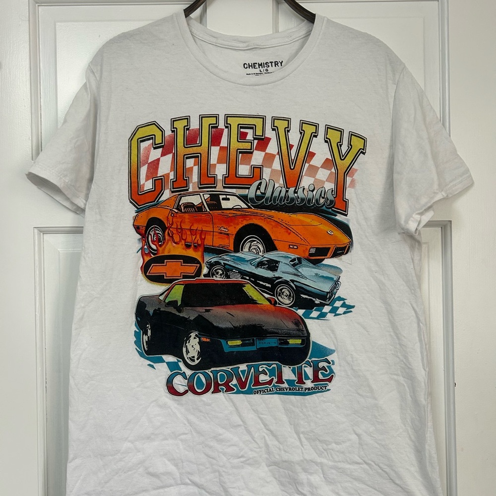 CHEMISTRY Chevy Classics Graphic Tee - White Size Large